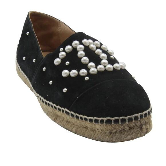 Chanel Espadrille 37 Double Stacked Mother Of Pearl Flats CC-0208N-0010 - Picture 7 of 10